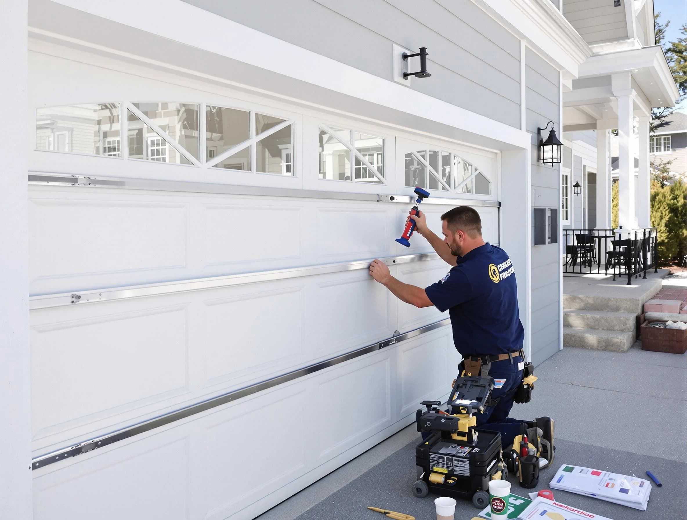 Professional garage door installation by Lawrenceville Garage Door Repair in Lawrenceville