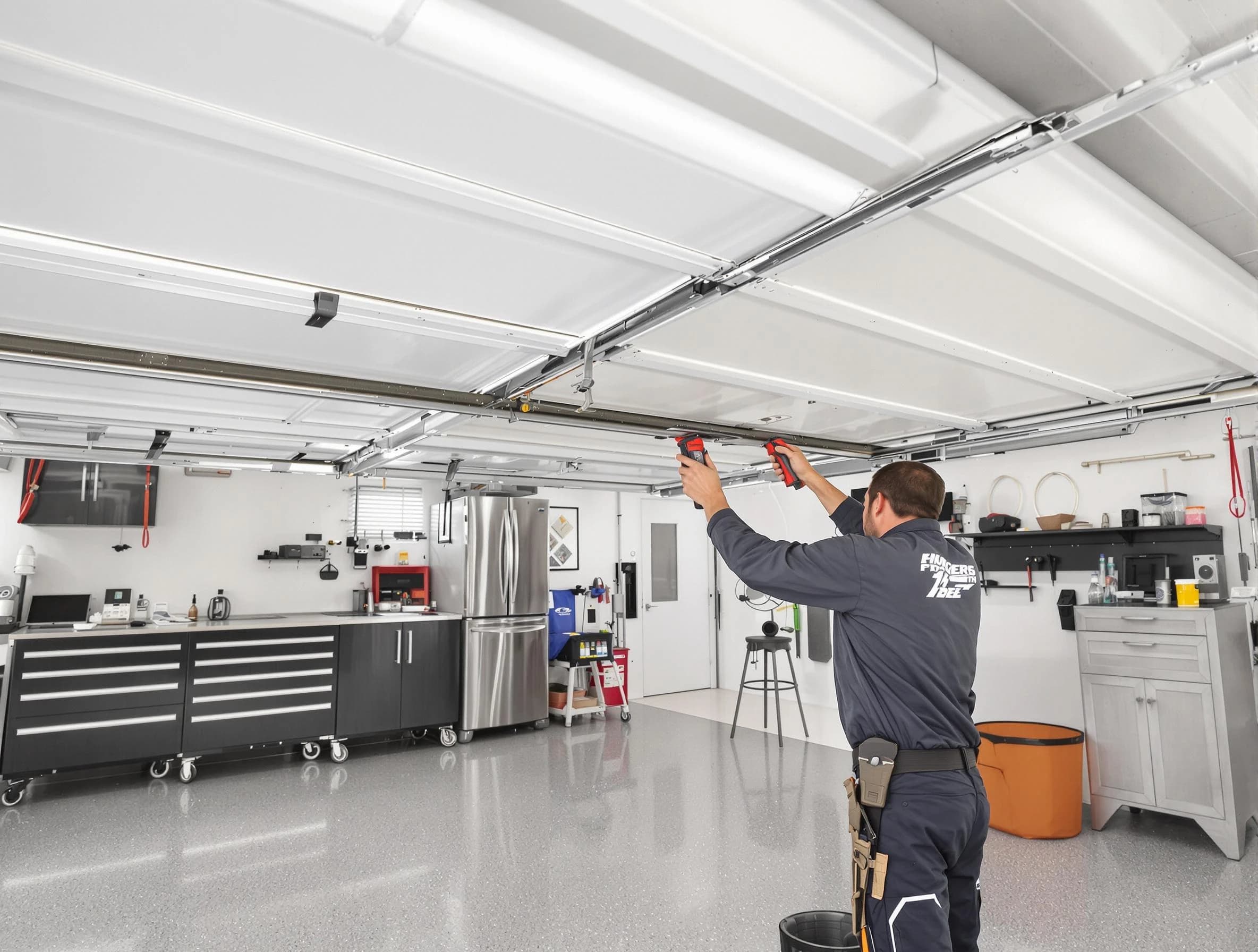 Overhead garage door repair service by Lawrenceville Garage Door Repair in Lawrenceville