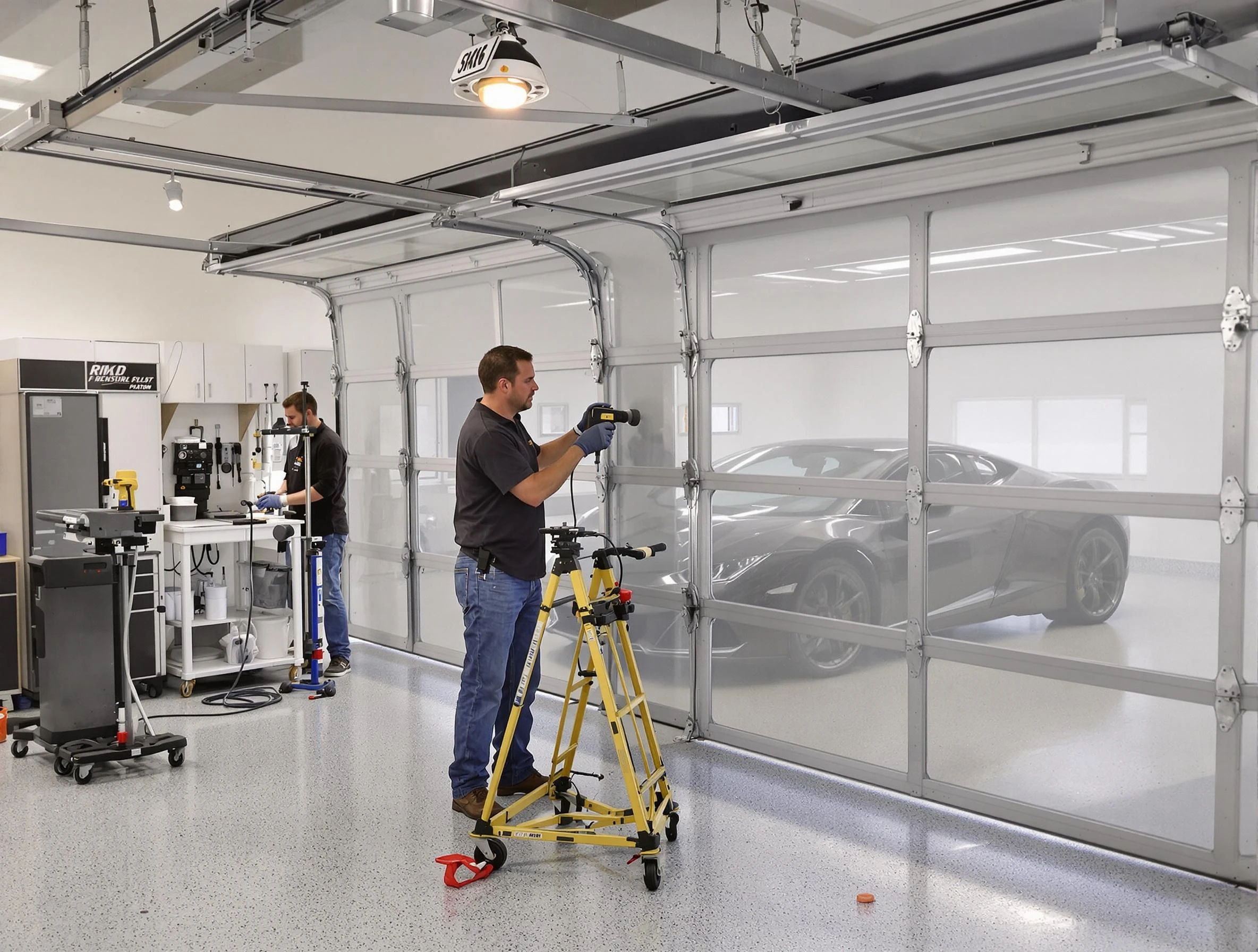 Garage Door Dents Repair in Lawrenceville