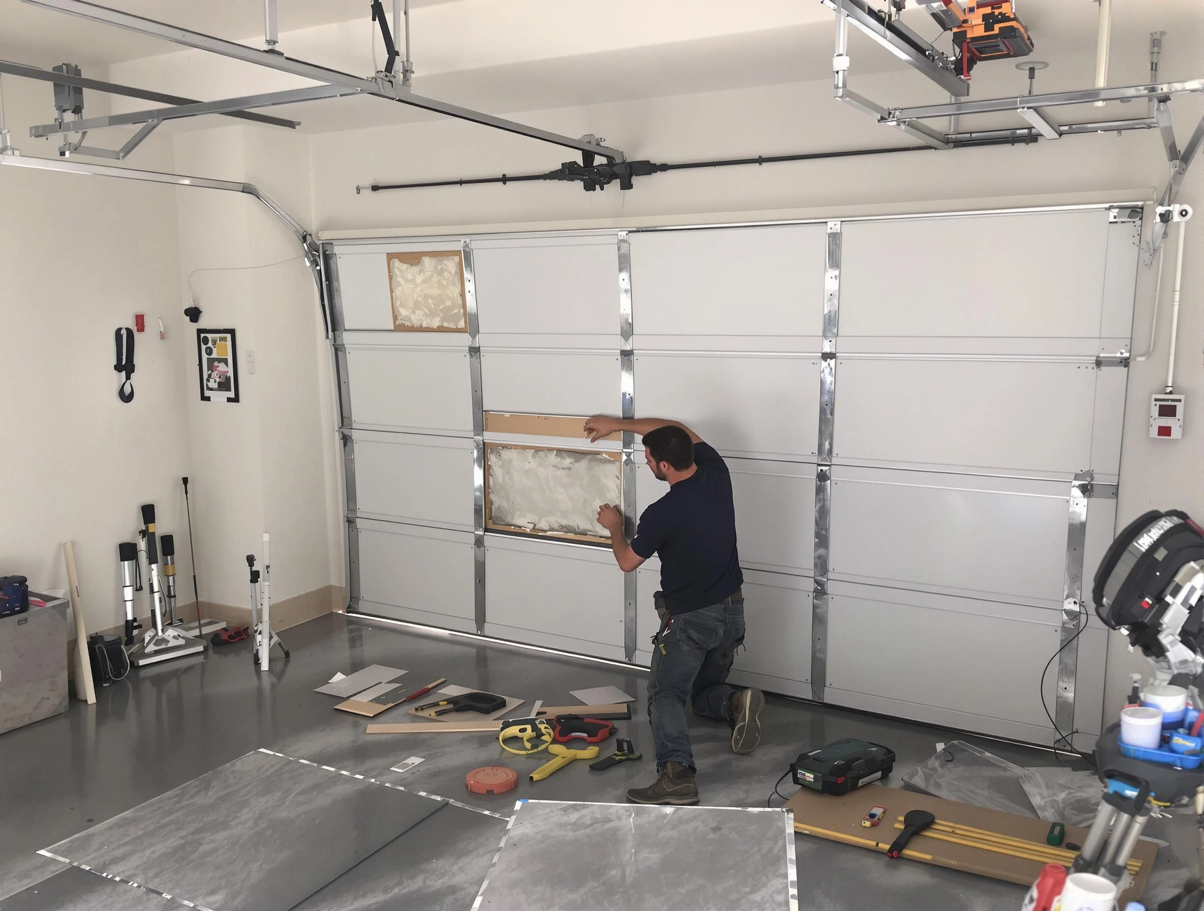 Garage Door Panel Repair in Lawrenceville