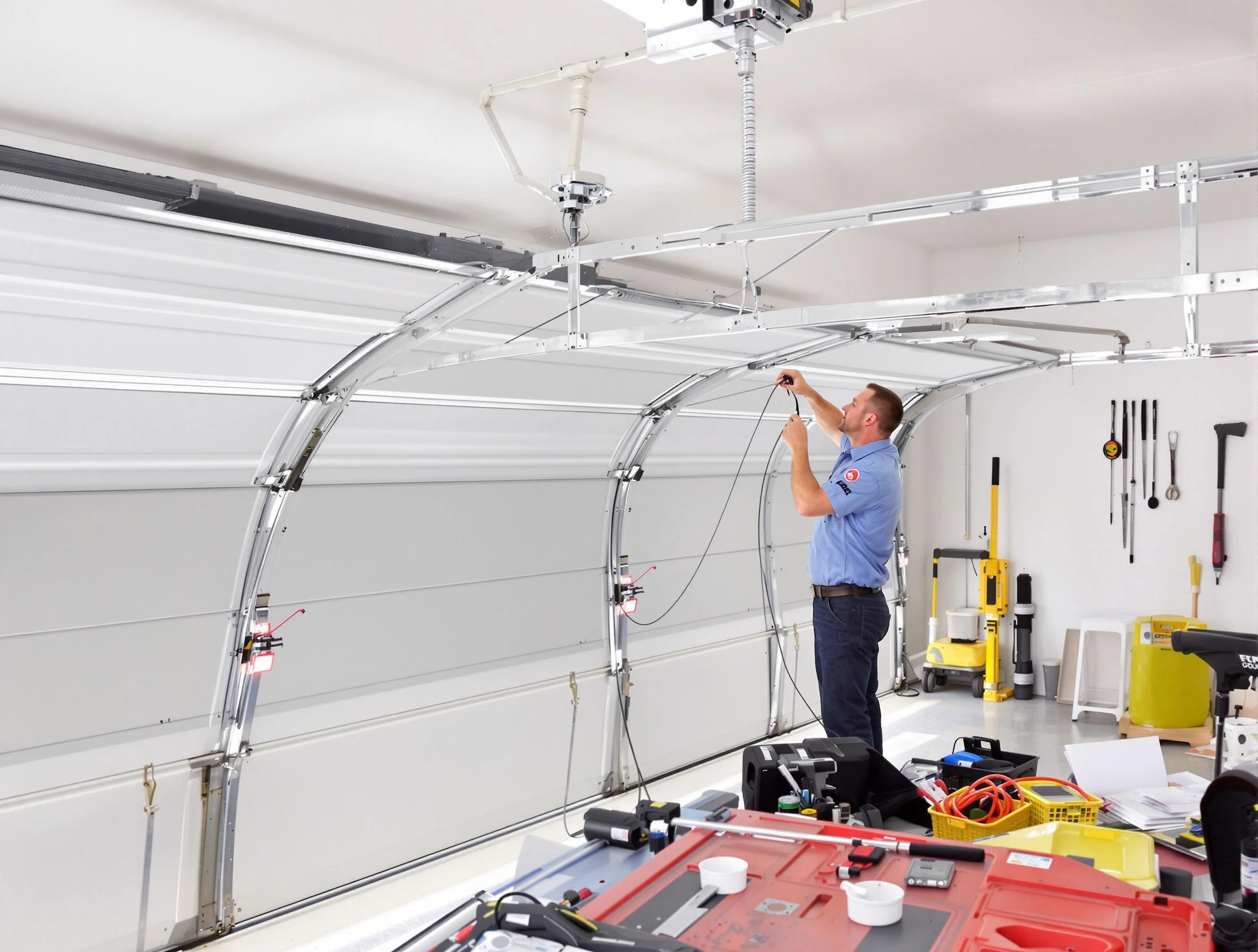 Garage door cable repair service by Lawrenceville Garage Door Repair in Lawrenceville