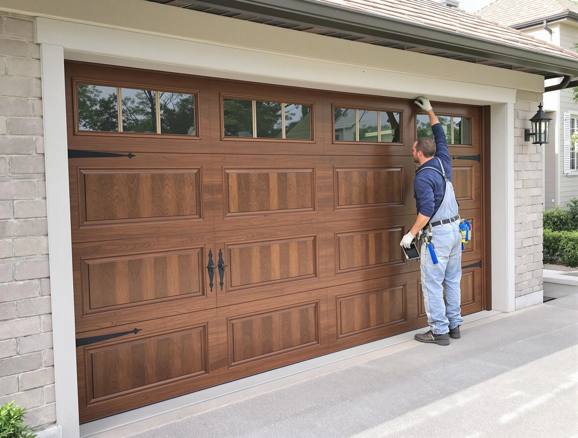 Custom garage door showcase by Lawrenceville Garage Door Repair in Lawrenceville