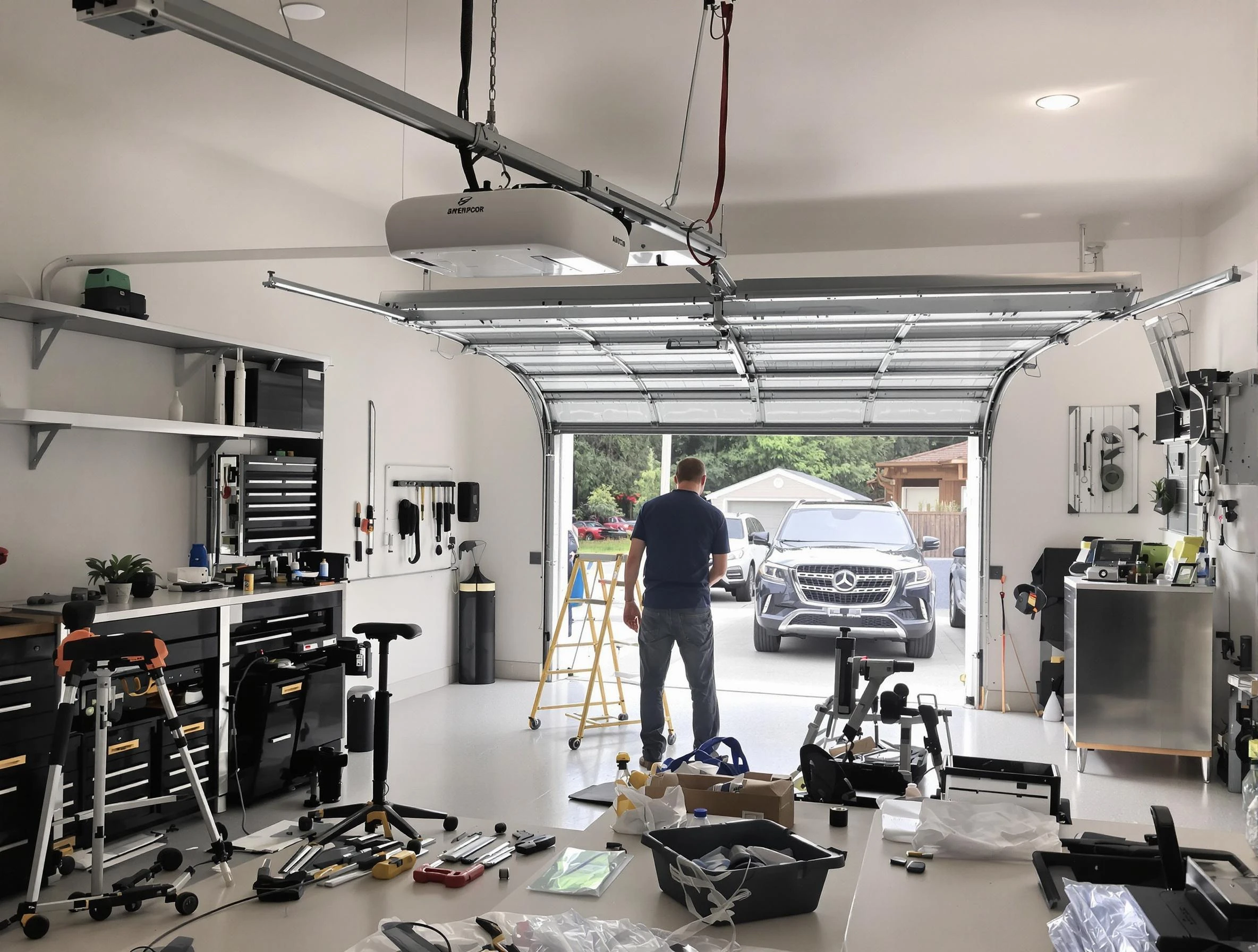 Garage door opener installation by Lawrenceville Garage Door Repair in Lawrenceville
