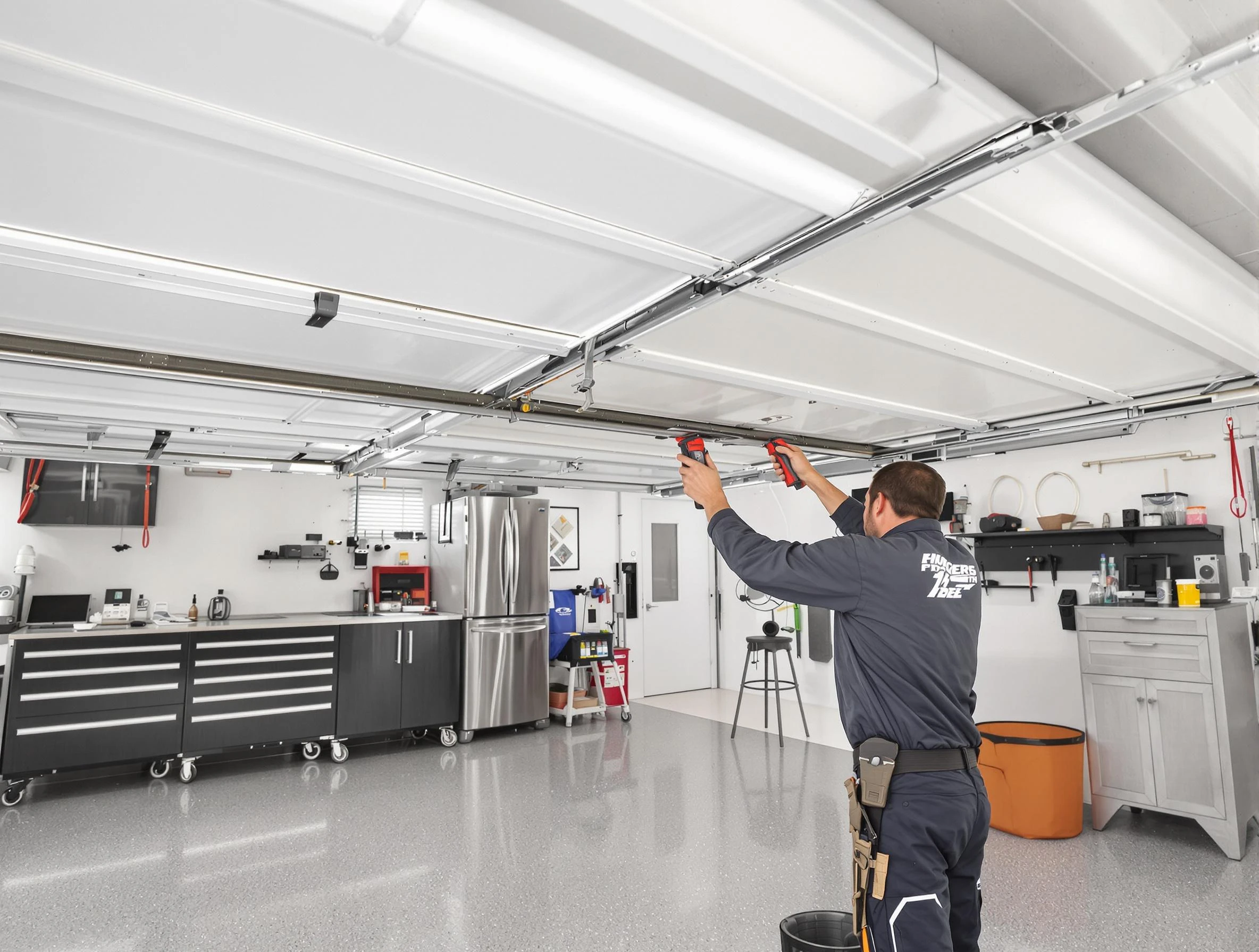 Overhead garage door repair service by Lawrenceville Garage Door Repair in Lawrenceville